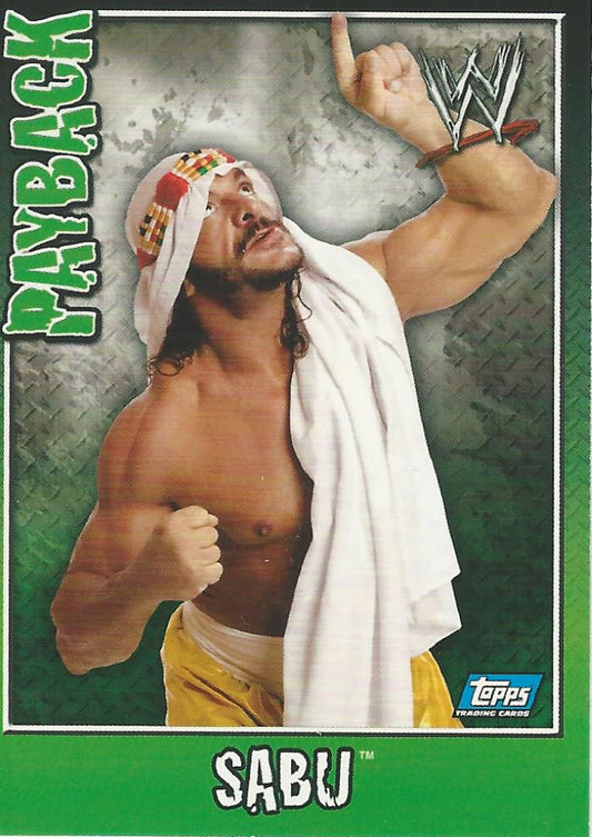 WWE Topps Payback 2006 Sabu #80
