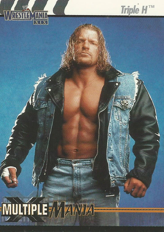 WWE Fleer Wrestlemania XIX 2003 Triple H #80