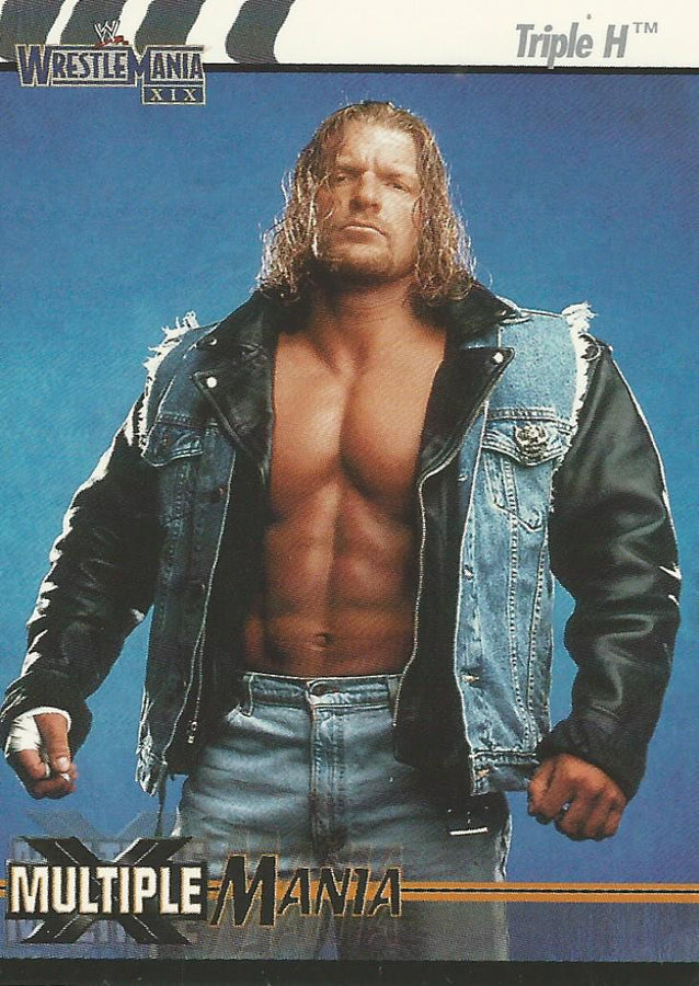 WWE Fleer Wrestlemania XIX 2003 Triple H #80