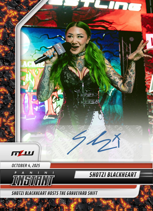 Shotzi Blackheart – Shotzi Blackheart Hosts the Graveyard Shift trading card PW Catalog