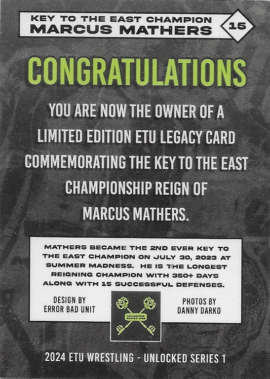 Key to the East Champion Marcus Mathers - image 2
