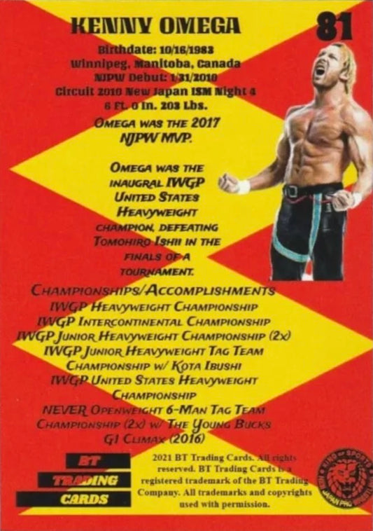 Kenny Omega trading card PW Catalog