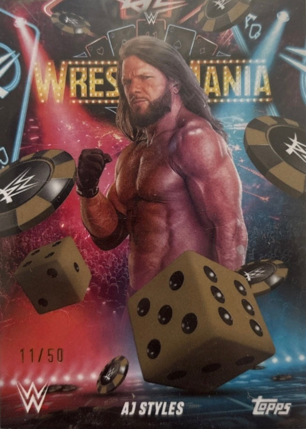AJ Styles trading card PW Catalog