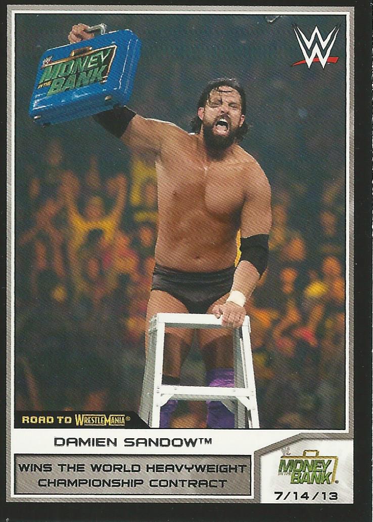WWE Topps Road to Wrestlemania 2014 Damien Sandow #21