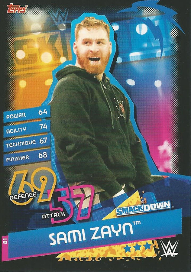 WWE Topps Slam Attax Reloaded 2020 Sami Zayn #81