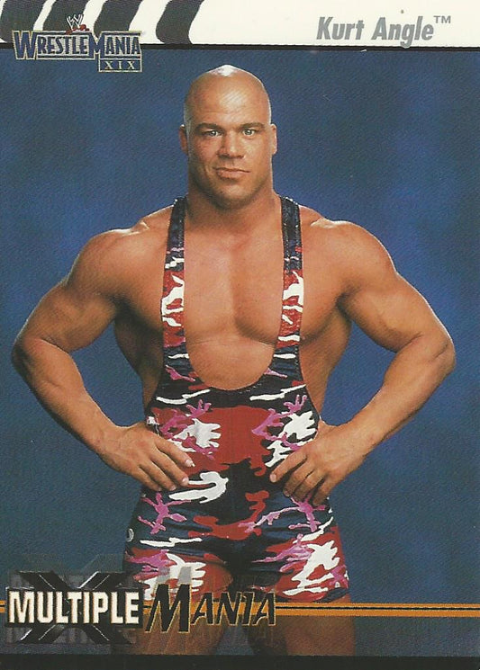 WWE Fleer Wrestlemania XIX 2003 Kurt Angle #81
