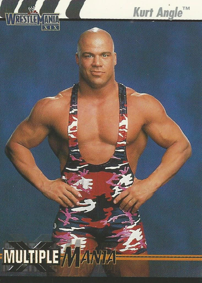 WWE Fleer Wrestlemania XIX 2003 Kurt Angle #81