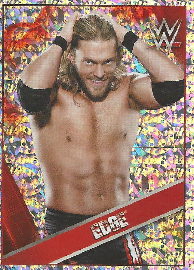 WWE Topps Then Now Forever 2016 Stickers Foil Edge #81