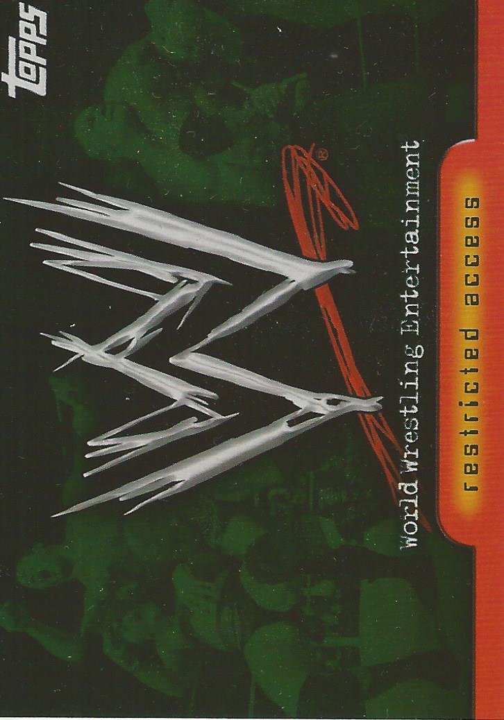 WWE Topps Insider 2006 Logo #81