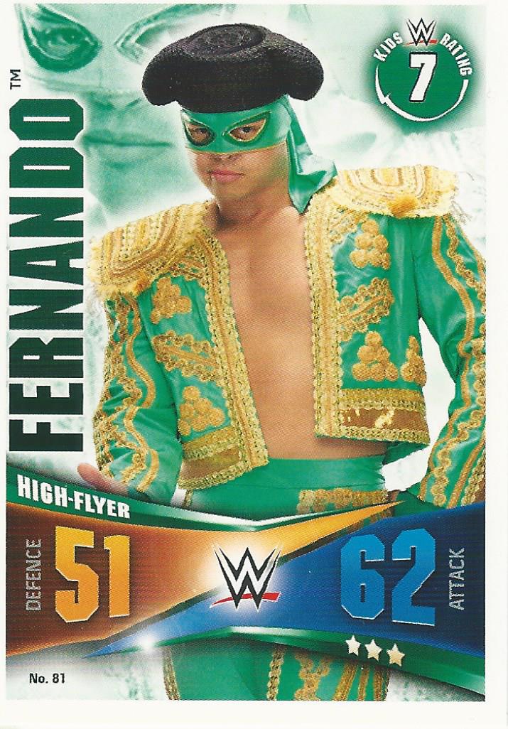 WWE Topps Slam Attax Rivals 2014 Fernando #81
