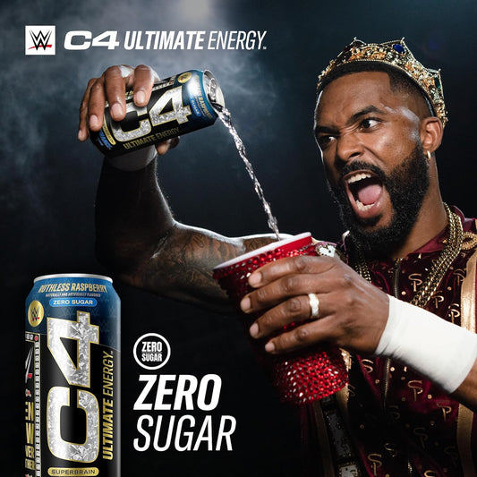 C4 Ultimate WWE Energy Drink Ruthless Raspberry - image 2