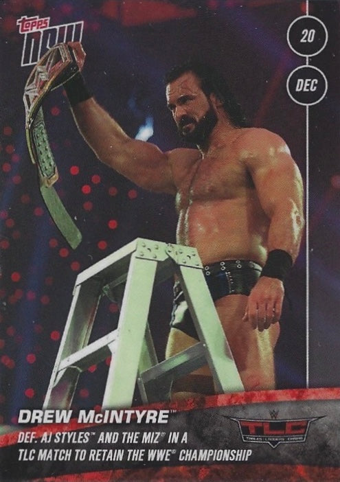 Drew Mcintyre DEF. AJ Styles and the MIZ in a TLC Match to Retain the WWE Championship