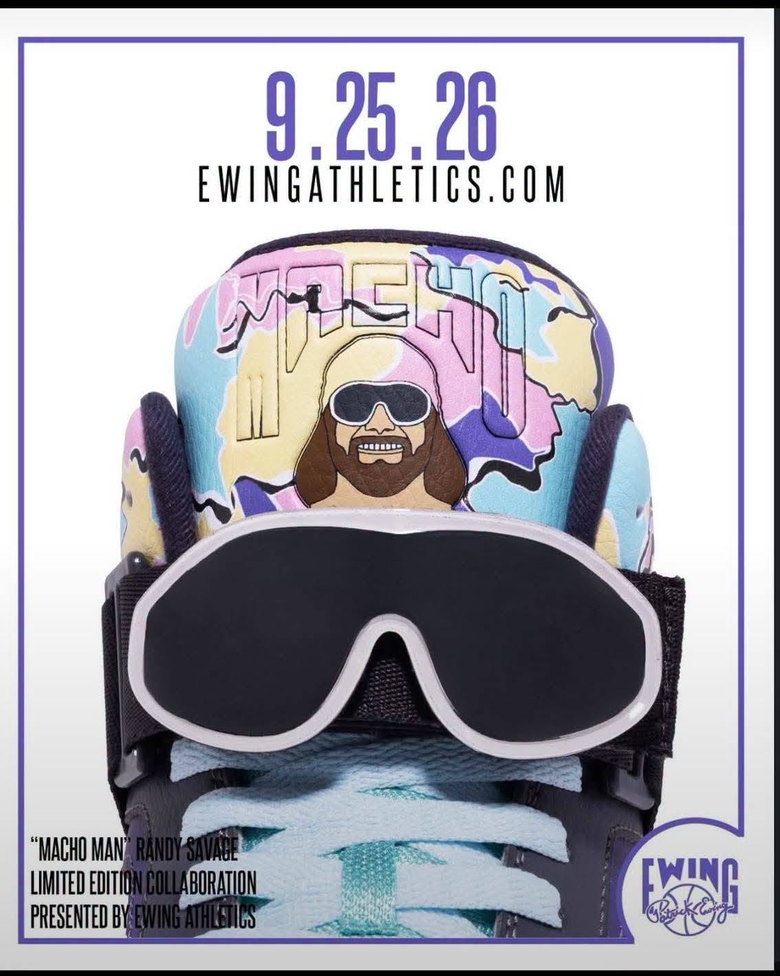 Ewing Athletics Focus x Macho Man Randy Savage Multicolor Sneakers