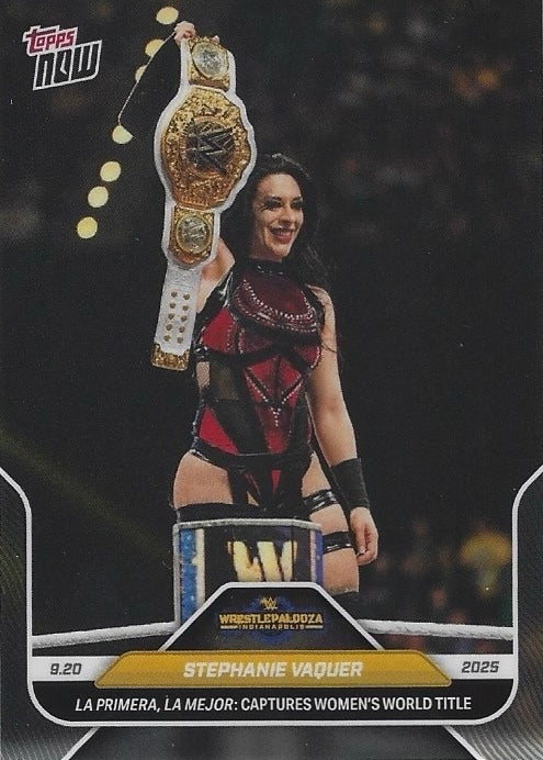 Stephanie Vaquer la Primera, la Mejor: Captures Women’s World Title trading card PW Catalog