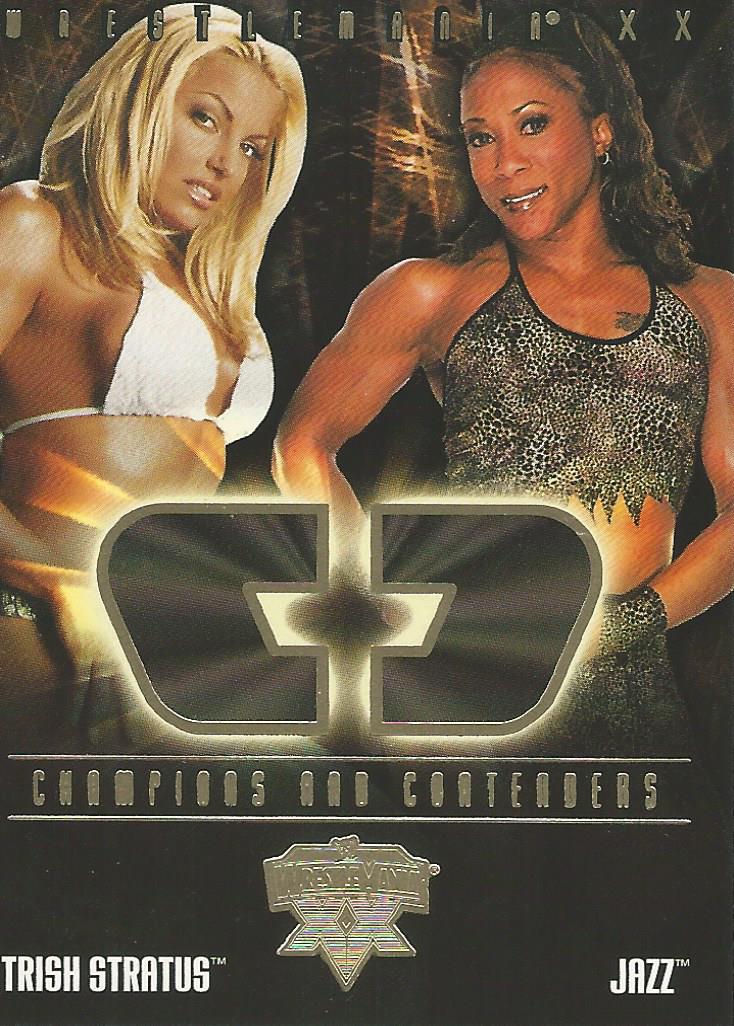 WWE Fleer Wrestlemania XX 2004 Trish vs Jazz CC 3 of 17 trading card PW Catalog
