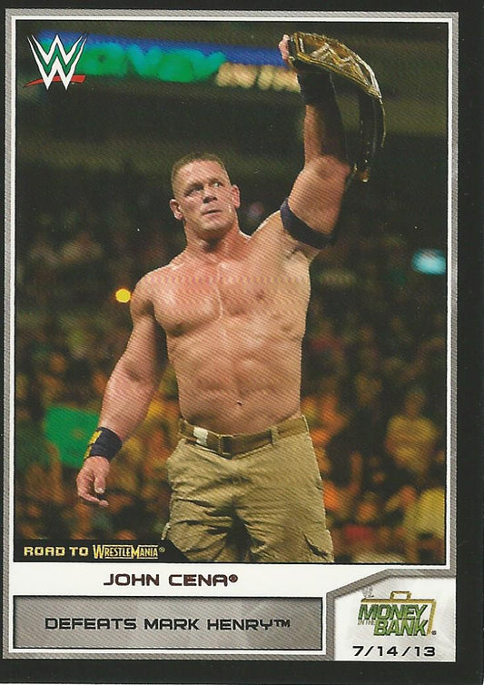 WWE Topps Road to Wrestlemania 2014 John Cena #22