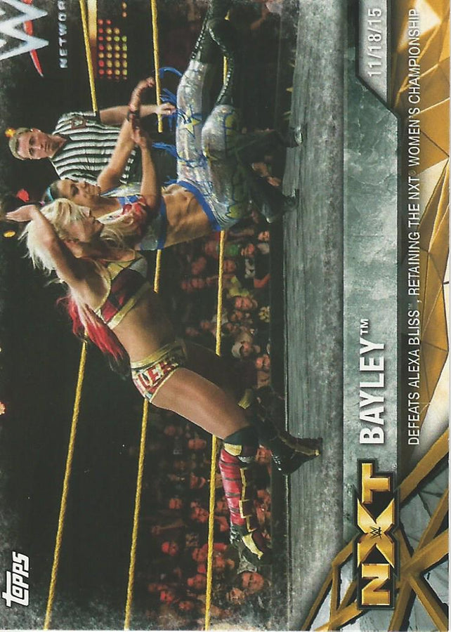 WWE Topps Women Division 2017 Bayley NXT-8 trading card PW Catalog