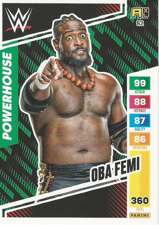 WWE Panini XL Adrenalyn 2024 Oba Femi #82 Rookie