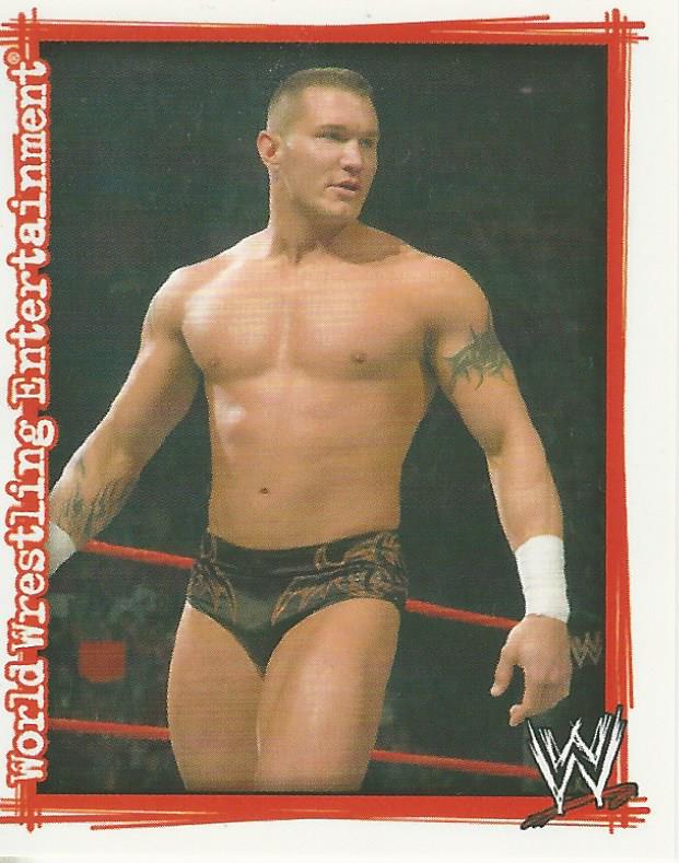 WWE Topps Superstars Uncovered 2007 Sticker Randy Orton #82