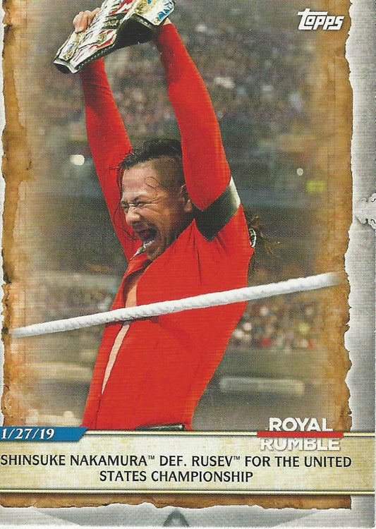 WWE Topps Road to Wrestlemania 2020 Shinsuke Nakamura #82