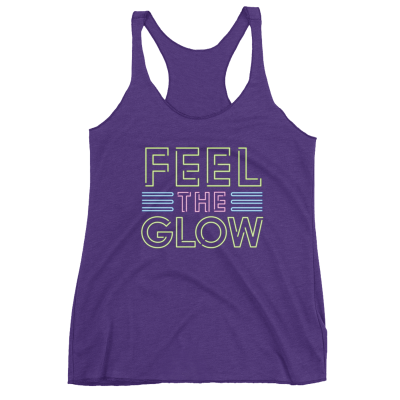 Naomi "Feel The Glow" Women's Racerback Tank Top