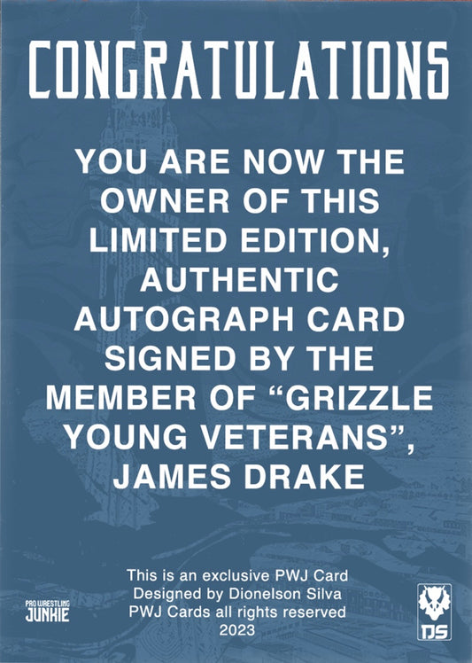 “Grizzled Young Veterans” James Drake trading card PW Catalog