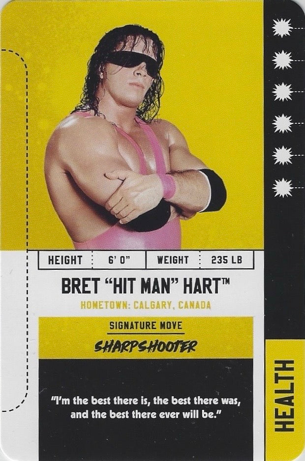 Bret “Hit Man” Hart trading card PW Catalog