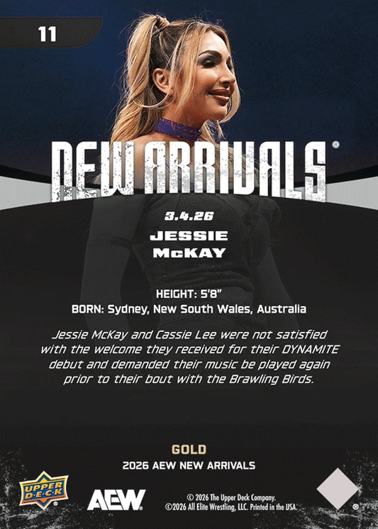 Jessie Mckay trading card PW Catalog
