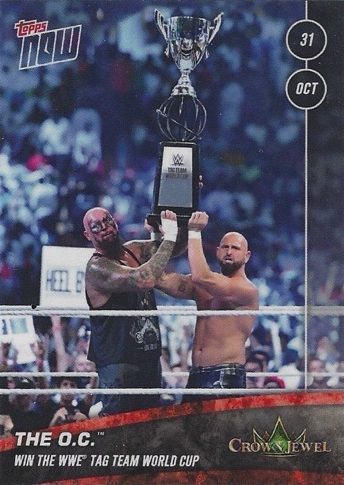 The O.C. Win the WWE TAG Team World CUP trading card PW Catalog