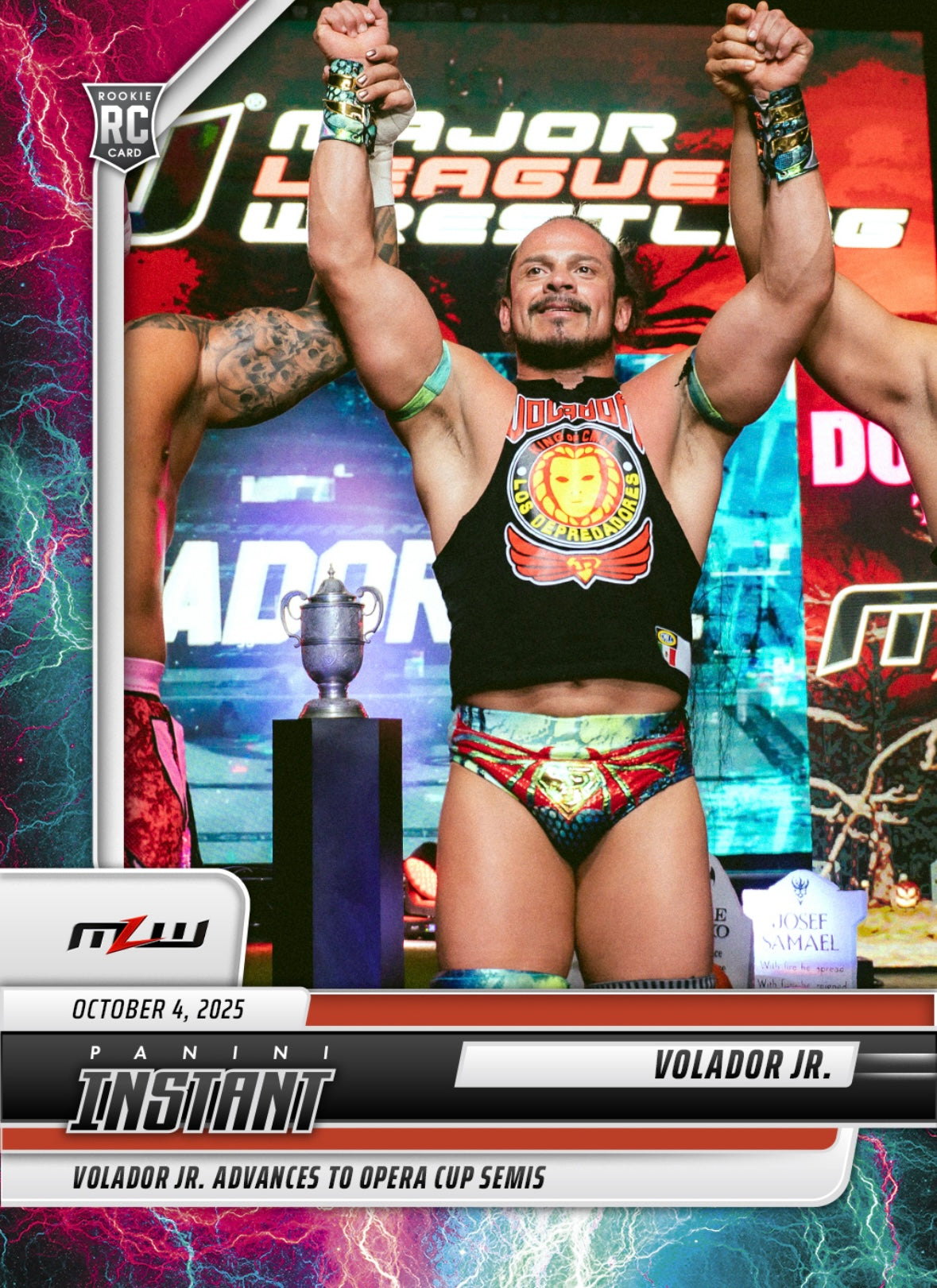 Volador JR. – Volador JR. Advances to Opera CUP Semis trading card PW Catalog