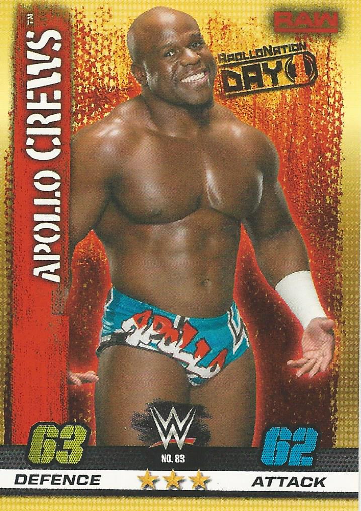 WWE Topps Slam Attax 10th Edition 2017 Apollo Crews #83