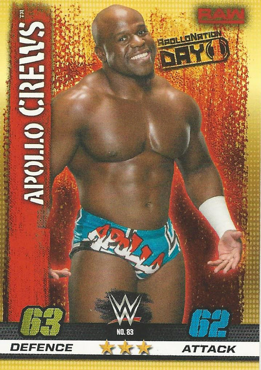 WWE Topps Slam Attax 10th Edition 2017 Apollo Crews #83