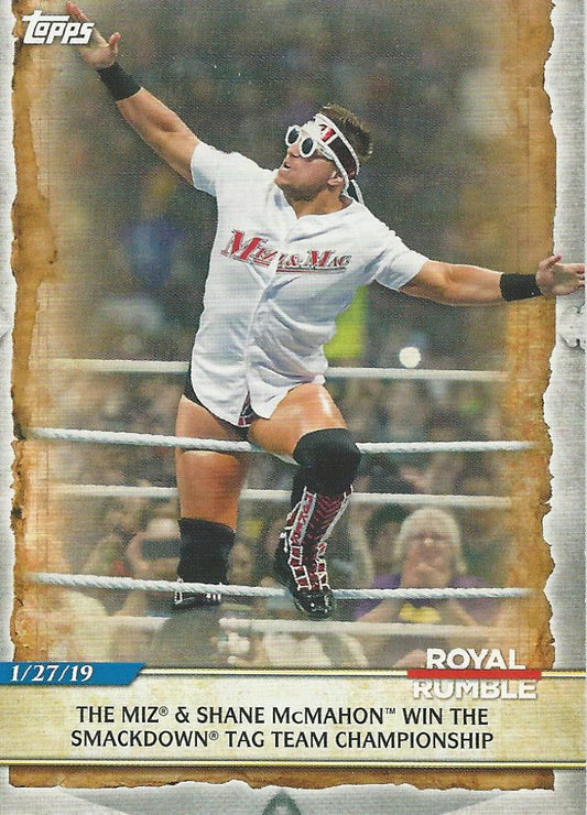 WWE Topps Road to Wrestlemania 2020 The Miz #83