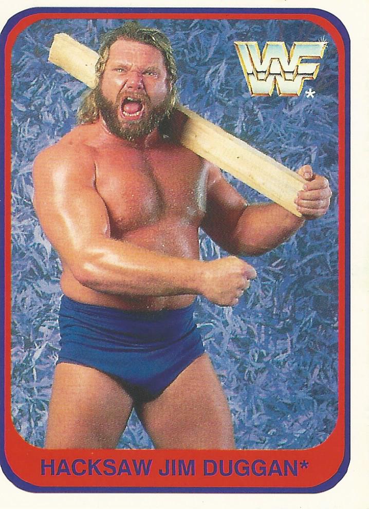 WWF Merlin 1991 Hacksaw Jim Diggan #83