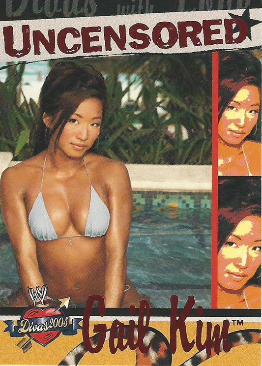 WWE Fleer Divas 2005 Gail Kim DU 6 of 13 trading card PW Catalog