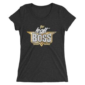 Sasha Banks "The Legit Boss" Women's Tri-Blend T-Shirt