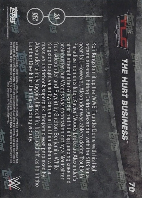 The Hurt Business DEF. the New Day to Win the RAW TAG Team Championship trading card PW Catalog