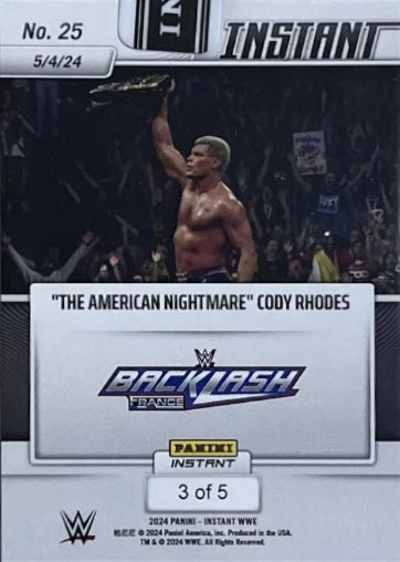 “The American Nightmare” Cody Rhodes – “the American Nightmare” Cody Rhodes Retains the Undisputed WWE Universal Championship