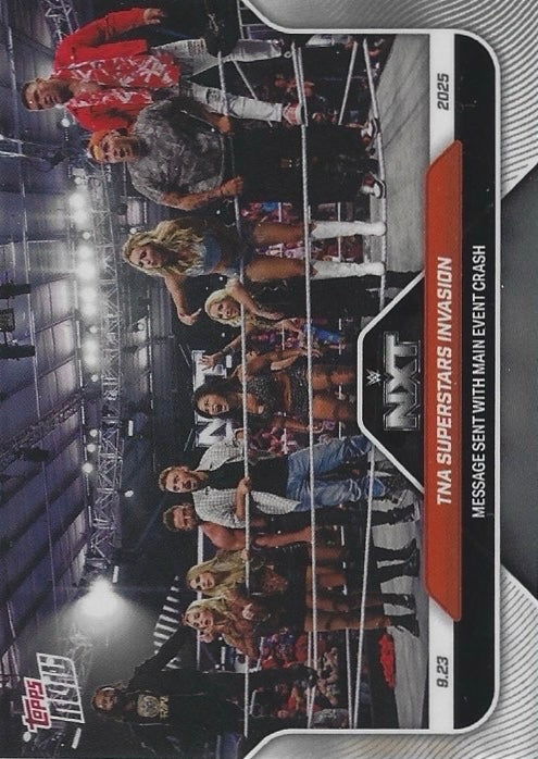 TNA Superstars Invasion Message Sent With Main Event Crash trading card PW Catalog