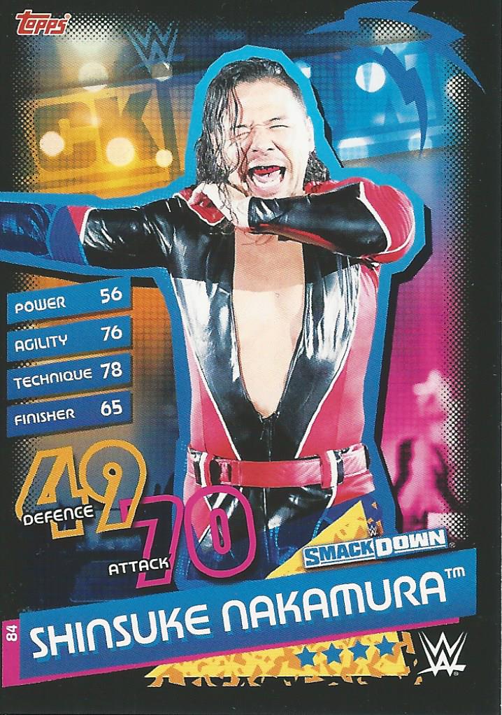 WWE Topps Slam Attax Reloaded 2020 Shinsuke Nakamura #84