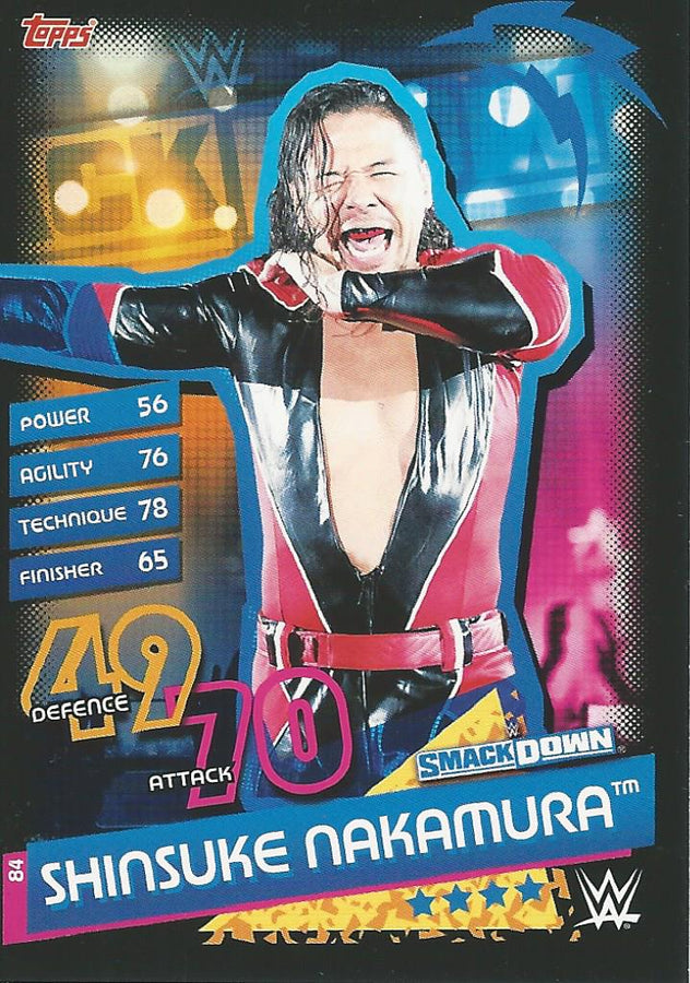 WWE Topps Slam Attax Reloaded 2020 Shinsuke Nakamura #84
