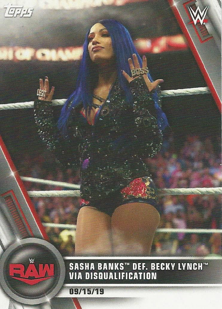 WWE Topps Women Division 2020 Sasha Banks #84