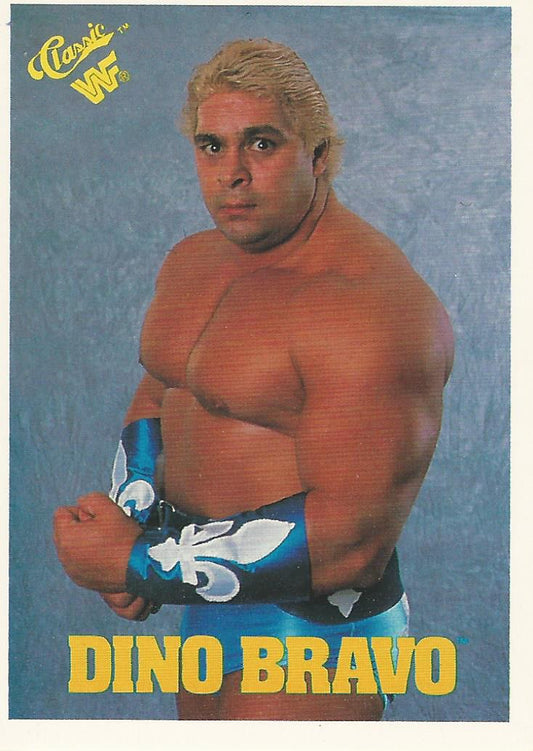 WWF Classic Trading Cards 1990 Dino Bravo No.84 trading card PW Catalog
