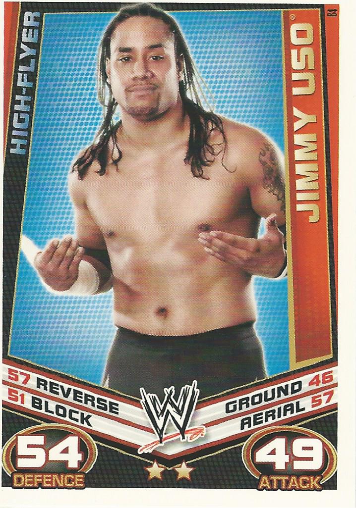 WWE Topps Slam Attax Rebellion 2012 Jimmy Uso #84