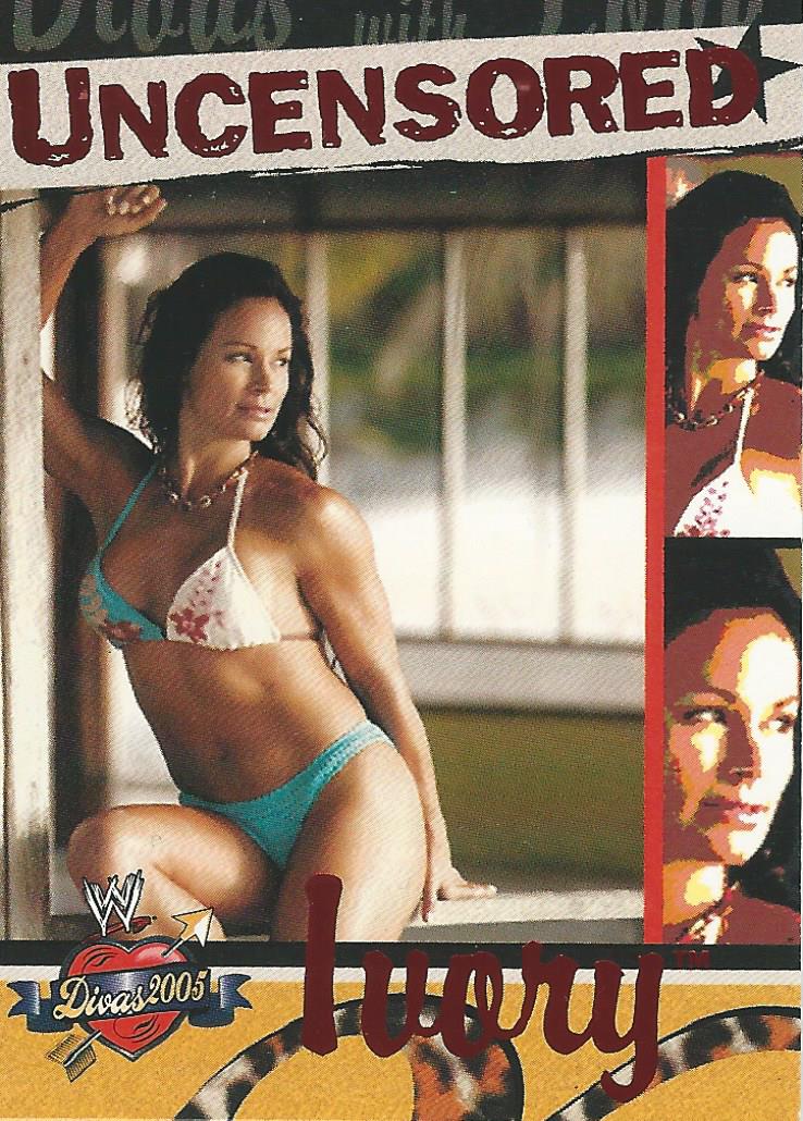 WWE Fleer Divas 2005 Ivory DU 7 of 13 trading card PW Catalog