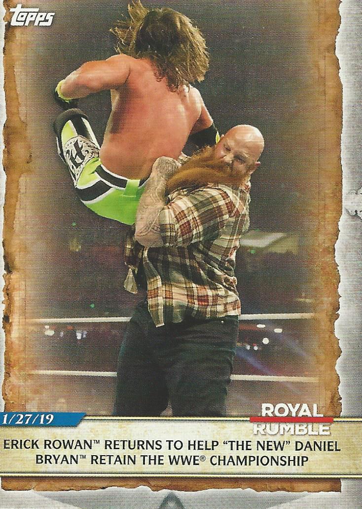 WWE Topps Road to Wrestlemania 2020 Erick Rowan #84