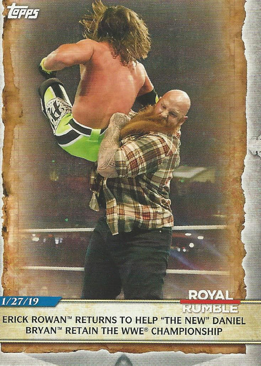 WWE Topps Road to Wrestlemania 2020 Erick Rowan #84
