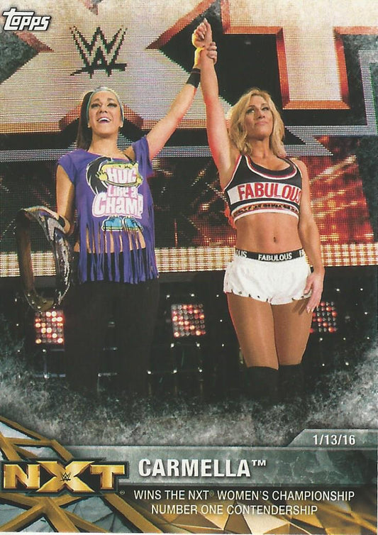 WWE Topps Women Division 2017 Carmella NXT-10 trading card PW Catalog