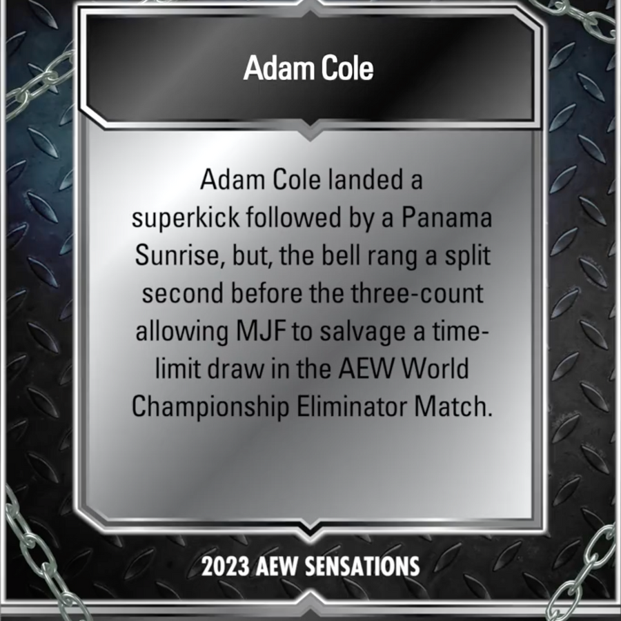 6/14/23 – Adam Cole – Adam Cole and MJF Battle at Dynamite