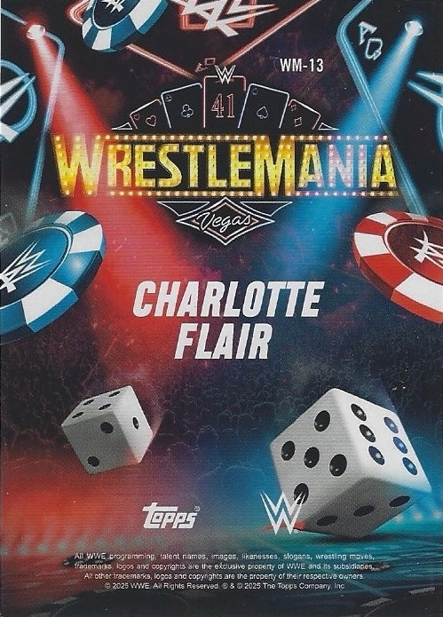 Charlotte Flair trading card PW Catalog